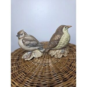 Bird Porcelain figurines Set. Vintage Bird Shelf Sitters